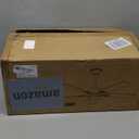 VOLISUN Ceiling Fan with Lights and Remote, 52 inch Low Profile Ceiling Fan with Light, Reversible, 3CCT, Dimmable, Noiseless, Black Flush Mount Ceilings Fans for Bedroom, Indoor/Outdoor