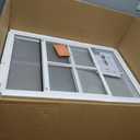 24" x 36" Shed Windows 2 Pack, Small Sliding Window with Tempered Glass & Metal Mesh Screen, Flush Mount Windows for Shed Chicken Coop Barn Household Garage Basement Cabin Playhouse