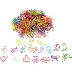 150 Pcs Assorted Shaped Paper Clips, Fun Animal, Tree, Flower, Car Designs, Coated Stainless Steel, 1.0 Inch, Assorted Colors