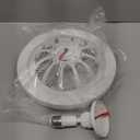 Silent Socket Fan Light - Screw-in Ceiling Fan Light Socket, LED Bulb Fan, Ceiling Fan Light with Light and Remote Control for Kitchen Bathroom Storage Garage (White)