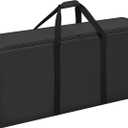 35 Inch Large Zippered Duffel Bag for Travel Camping Sports Equipment Storage, Soft Foldable Rolling Carry Cover with Wheels, Waterproof Foldable Luggage Bag with Padded Handles
