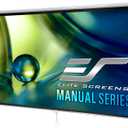 Elite Screens Manual Series, 120-INCH 16:9, Pull Down Manual Projector Screen with AUTO LOCK, Movie Home Theater 8K / 4K Ultra HD 3D Ready