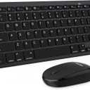 OMOTON Bluetooth Keyboard & Mouse Combo, Wireless Set for iPad Pro 13/11 (2024)/12.9, 10th/9th/8th/7th Gen, Air 6/5/4 and Other Bluetooth Enabled Devices (Black)