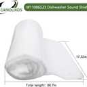 W11086533 Dishwasher Sound Shield Compatible With Whirlpool Kenmore W11086533 Sound Shield Replaces 300865 302804 303457 303483 303779