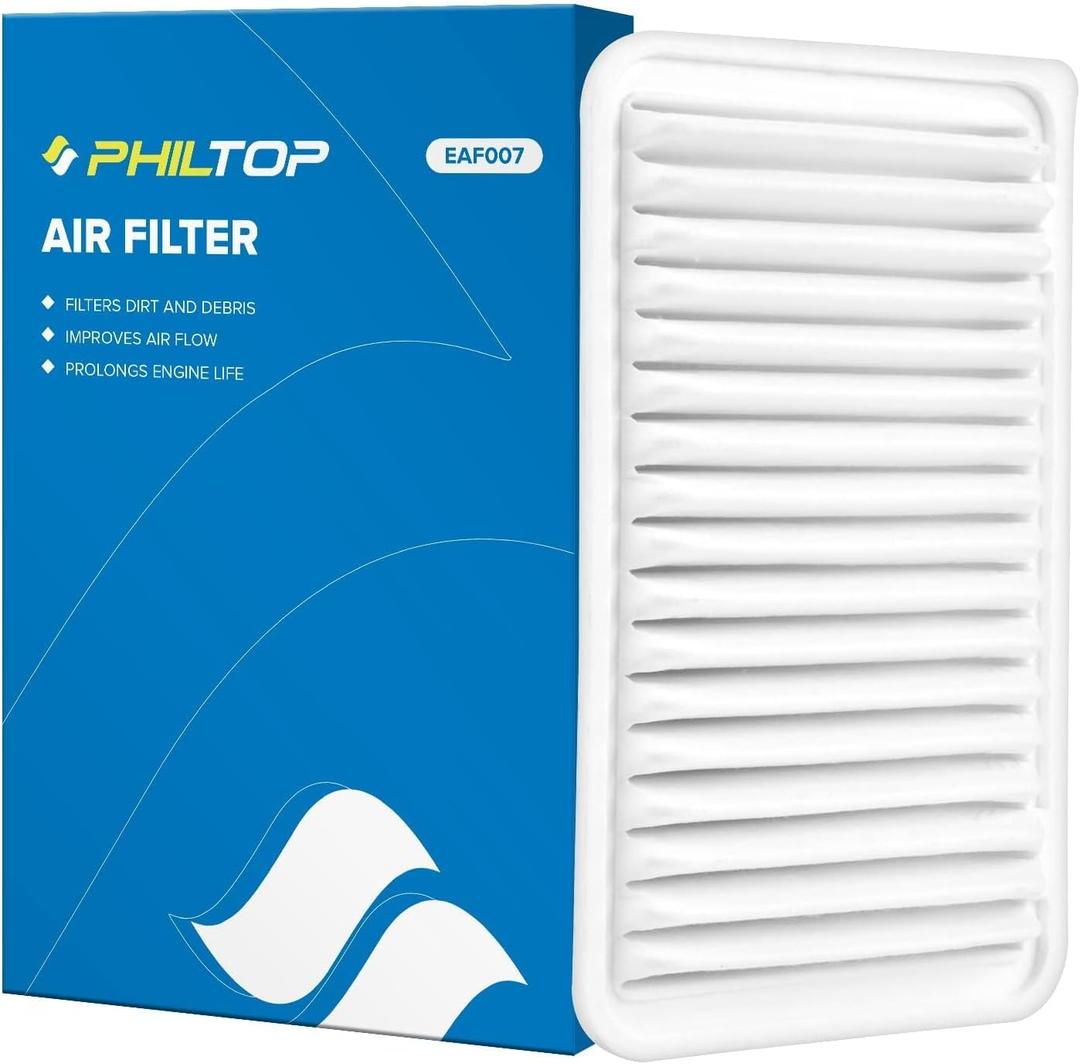 PHILTOP Engine Air Filter CA9360 Replacement for Toyota Camry 2002-2011, Sienna 2004-2010, Highlander 2001-2007/2009-2013, Solara 2004-2008 & Lexus ES300 2002-2003, ES330 2004-2006, RX330, RX350