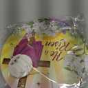 Geelin 11 Inch Easter Window Light He is Risen Decorations Spring Christian Jesus Cross Religious Sign LED Happy Easter Party Supplies for Indoor and Outdoor Farmhouse Wall Decor (Cross)