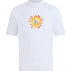 Kanu Surf Girls Karlie Rash Guard UPF 50+ Sun Protection Short Sleeve Swim Shirt (10, Annie White)