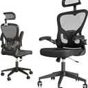 yoyomax Ergonomic Office Chair, High Back GamingChair for Big and Tall People, Adjustable Headrest/Armrests Reclining Comfy Home OfficeChair Lumbar Support Breathable Mesh ComputerChair-Black