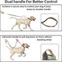 2 x Tactical Dog Collar and Leash - Thick Military K9 Collar - Includes Matching Bungee Leash - Adjustable, Army Grade Nylon Khaki, Control Handle and Heavy Duty Metal Buckle for Dog (Army, L)