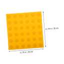 4pcs PVC Blind Tactile Paving Tiles for Sidewalk Safety Anti-Slip Floor Stickers with High Visibility Guide Boards for Visually Impaired