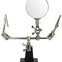 Helping Hand Magnifier Magnifying Glass Jewelry Clamp Holder Soldering Stand