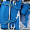 GCI Outdoor Sunshade Backpack Beach Chair | Reclining Folding Canopy Chair with Durable Armrests, Drink Holder & Carry Straps, Perfect for Beach Trips & Picnics — Saybrook Blue