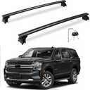 Upgraded 330lbs Cargo Racks for 2021-2026 Chevrolet Chevy Tahoe Roof Rack Cross Bars Luggage Rail Carrier Anti Theft Lockable Black Accessories