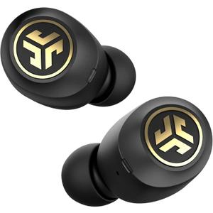 JLab JBuds Air Icon True Wireless Signature Bluetooth Earbuds + Charging Case, Black & Gold, IP55 Sweat Resistance, Bluetooth 5.0 Connection, Stereo Phone Calls, 3 EQ Sound Settings