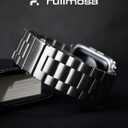 Fullmosa Metal Band Compatible with Apple Watch Bands 45mm 44mm 42mm 46mm 49mm 41mm 40mm 38mm, iWatch Band with Case for Apple Watch Series 11 10 9 8 7 6 5 4 3 2 1 SE3/2/1 Ultra3/2/1 , 42mm 44mm 45mm, Silver