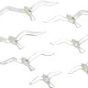 Deco 79 Aluminum Metal Bird Home Wall Decor Floating Flock of Wall Sculpture, Set of 7 Wall Art 16"W, 4"H, Silver