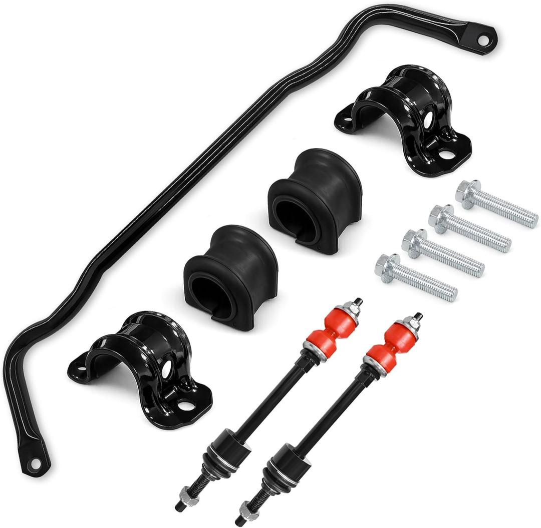 55398938AC Front Suspension Stabilizer Bar Fit For 2009-2010 Dodge Ram 1500, 2011-2018 Ram 1500, 2019-2022 Ram 1500 Classic 4WD, Sway Bar End Links Kit with Bushing, Replace K80894 55398938AB