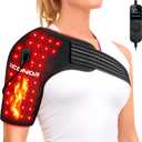 Viconor Red Light Therapy for Shoulder Pain Relief, Infrared Light Therapy for Body, Improve Joint Muscle, 660nm & 850nm Red Light Shoulder Wrap, Black1