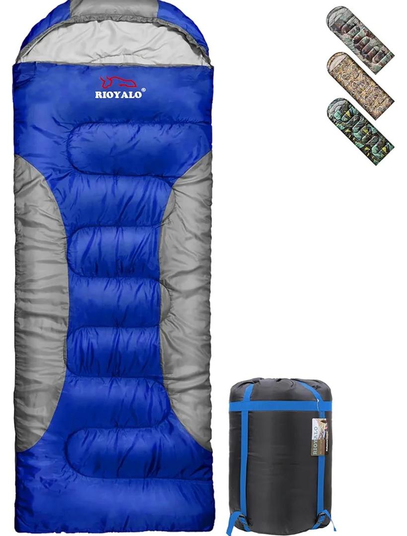 5°F Cold Weather Sleeping Bags for Adults Camping | Big and Tall Winter Sleeping Bag w. Compression Sack for Backpacking, Hiking | Waterproof, Portable | Camouflage