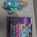 ArtCreativity Light-Up Transparent Airplane Toy for Toddlers 1-3, Fun Bump-and-Go Plane Toy for Kids 3-5, with Colorful Moving Gears, Music, and LED Effects - Perfect Airplane Gift for Boys and Girls