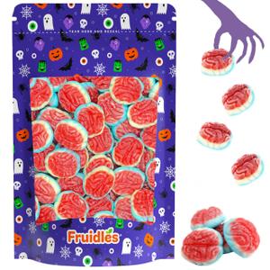 Fruidles Halloween Gummy Brains Candy, Trick-Or-Treat Party Bag Fillers, Party Favor (Half-Pound) (8 Ounce)  Best By 06/08/2027