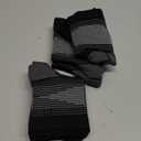 Plantar Fasciitis Sock (6 Pairs) for Men and Women, Compression Foot Sleeves with Arch and Ankle Support (Black, Large)