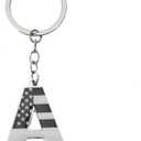 Bag Charms Initial A-Z Letter Keychain Bag Charm Soccer Keychain for Handbags Sports Bag