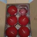 11 Pack 3 Inch Red Floating Candles for Valentine’s Day, 10 Hour Unscented Dripless Tealight Candles for Cylinder Vases, Centerpieces at Wedding Party Pool Holiday - Wavy Float Candle