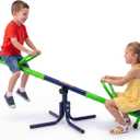 HURTLE Spinning Swivel Seesaw for Kids, Teeter Totter for Toddlers, Sturdy Steel Outdoor Seesaw for Boys & Girls, Kids Yard Toy that Spins & Teeters for Active, Screen Free Fun, Great Backyard Gift
