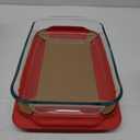 Pyrex Basics 3 QT Glass Baking Dish With Plastic Lid, Casserole Dish, Glass Food Container, Oven, Freezer And Microwave Safe, Clear Container