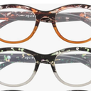 3 Pack Reading Glasses for Women, Stylish Eyeglasses with Spring Hinge, Blue Light Blocking Readers