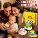 4PCS Animal Press to Go Car Toys for Toddlers 1-3, Push Go Friction Car Toys for 6-18 Months Baby, Animal Space Racing Cars, Infant Play Vehicle Set, Birthday Gifts for 1 Year Old Boy & Girl