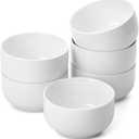 BTaT- White Cereal Bowls, Set of 6, 22 Ounces, Small Bowls, Christmas Gifts