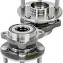 2 Pcs 513303 Front Wheel Bearing Hub Assembly Compatible with Subaru Forester 2009-2014 (NOT Include 2010), Impreza 2008-2009 & 2011-2014, WRX 2013-2014, XV Crosstrek 2014, 5 Lugs (OE Size)