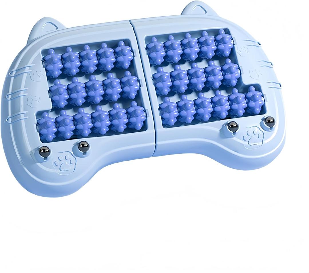 Foot Roller Massager for Plantar Fasciitis Relief, Large Size, Eases Foot Pain & Cold Feet, Enhances Circulation, Portable, Split into Two, Full-Body Washable (Blue)