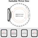 MioHHR Slim Metal Bands Compatible with Apple Watch Bands for Women 38mm 40mm 41mm 42mm (Series 11 10), Stainless Steel Strap Bands for iWatch Series 11 10 9 8 7 6 5 4 3 2 1 SE3/2/1, Silver/Gold
