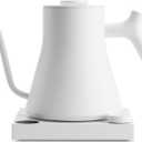 Fellow Stagg EKG Pro Electric Gooseneck Kettle - Pour-Over Coffee and Tea, Quick Heating, Precise Temperature Control, Scheduling, Built-in Brew Timer, Matte White, 0.9 Liter