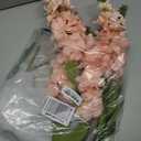 33.5in 6pcs Fake Flowers Delphinium Artificial Flowers Silk Flowers Larkspur Artificial Flowers Long Stem Flowers for Tall Vase Home Wedding Party Decor (Pink)