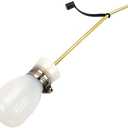 Powder Duster, Large Diatomaceous Earth Bulb Duster Applicator with Long Copper Tube Garden Puffer Duster for Multi Purpose Indoor and Outdoor Use (White)