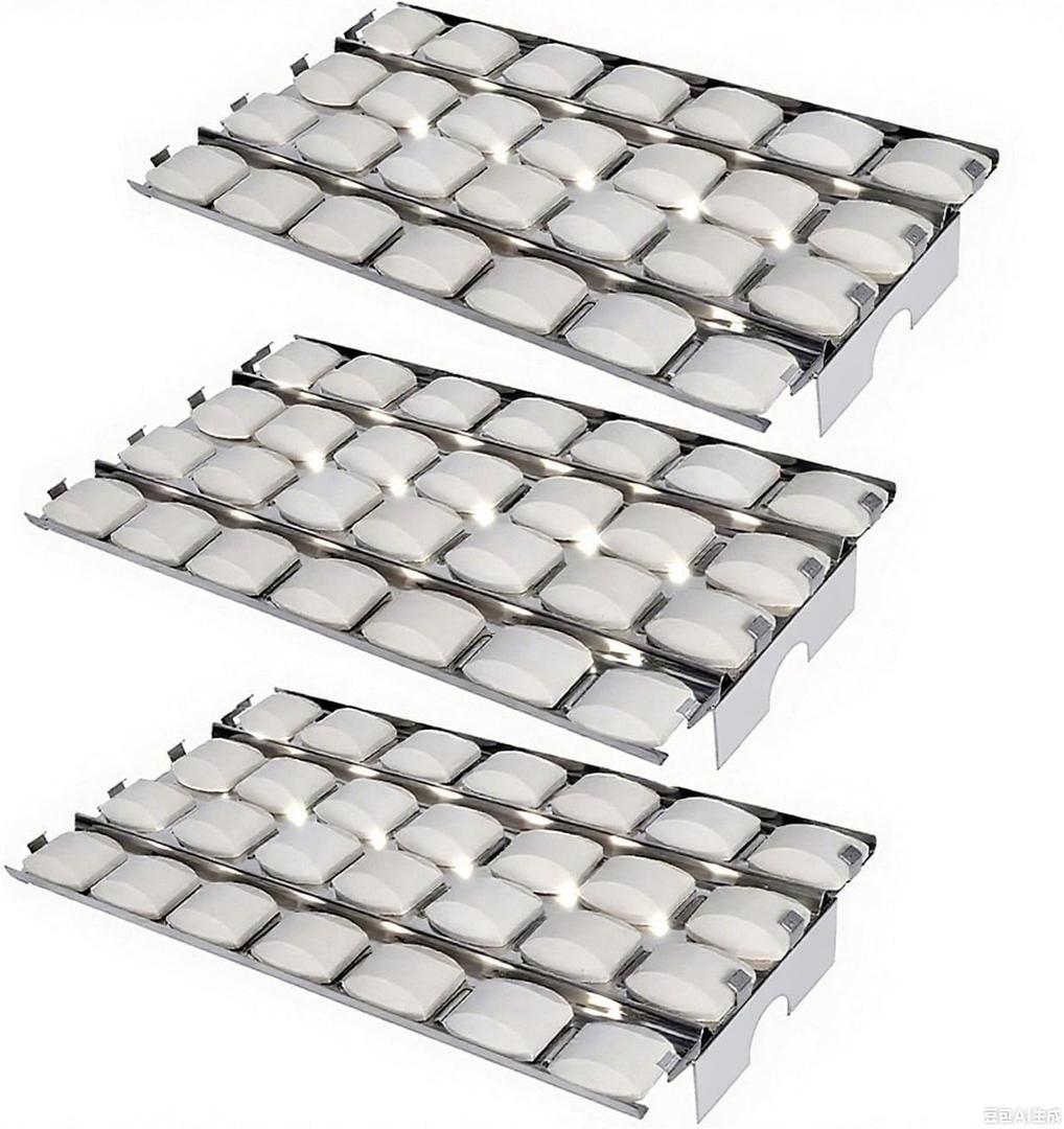 S9B571 (3-Pack) 16 7/8" Stainless Steel Heat Plate Replacement for Lynx LPSGEKIT, LSB1, LSB2, LSB2PC, LSPGE, LIJ27, LIJ30, LIJ36, LIJ42 Lynx CS30, L27, L30, L30PSP, L36, L42, L54