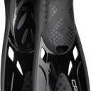 Cressi Adult Adjustable Snorkeling Fins with Ultra Resistant Buckles, Very Light, Ideal for Traveling - Tonga: Designed in Italy (L/XL | US Man 9/13 | US Lady 10/14 | EU 42/47, Black)