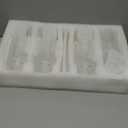 Hobnail Drinking Glasses, 8 pcs Glass Cups with straw, 4 Highball Glasses & 4 Rocks Glasses,Elegant Ripple Vintage Glassware, Ribbed Glasses, Iced Coffee Glasses for Cocktail Whiskey