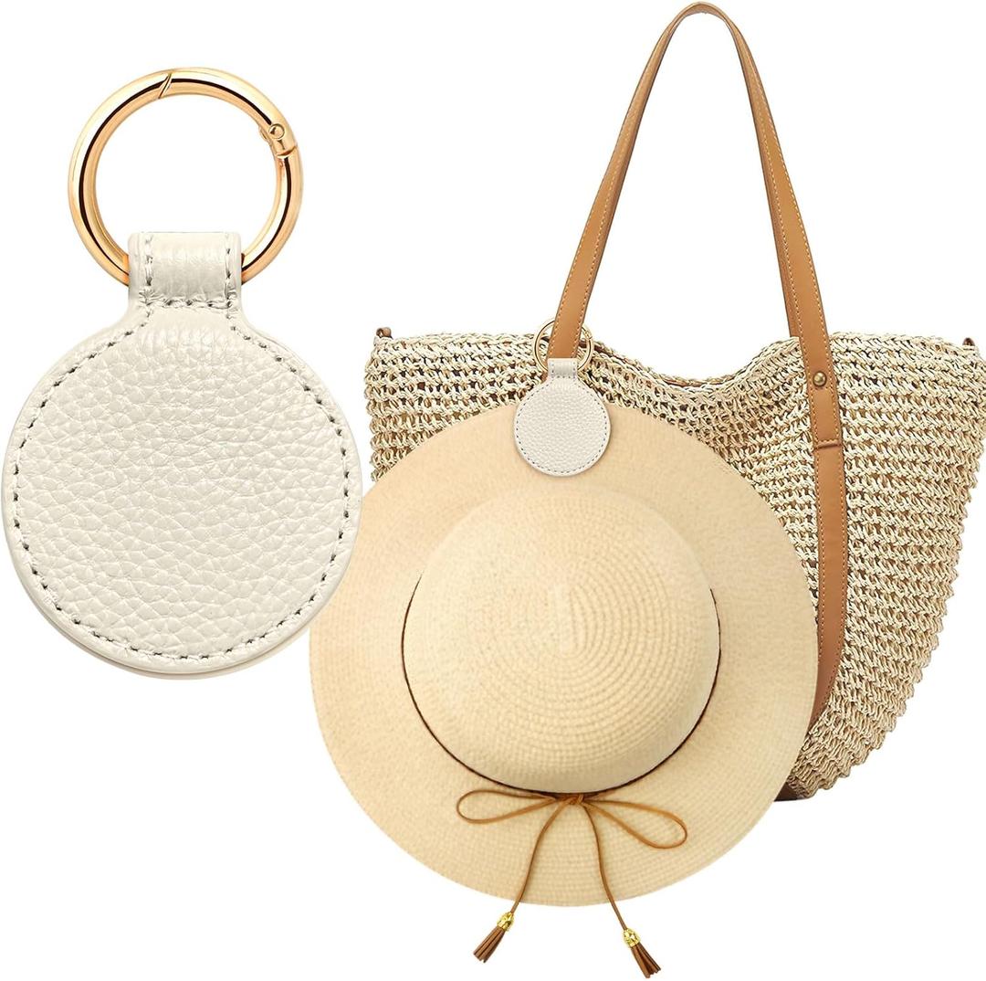 Niveaya Magnetic Hat Clip for Travel on Bag - Magnet Storage Hook, Vacation Traveling Essentials Accessory Beige