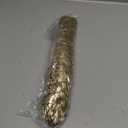 Set of 6 Round Placemats Gold, Heat-Resistant PVC Table Mats with Luxury Metallic Glossy Finish for Thanksgiving Christmas Wedding Party Decor, Easy to Clean