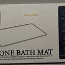 Diatomaceous Earth Bath Mat - Quick-Dry Mineral Bath Mat for Bathroom & Showers - Non-Slip, Super Absorbent & Instant Drying Bath Mat (24"x16", Granite), 23.6" x 15.4"