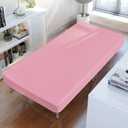 2 x Cot Sheets 31" x 75", 2 Pack Cot Size Sheet Fitted with Narrow Twin/Camp Bunk/Rvs Bunk/Guest Beds/Army Cots/Trifold Mattress, Super Soft Breathable Microfiber Bed Cover, Bottom Sheet, Pink