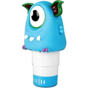 Pool Chlorine Floater, Chomper Collapsible Floating Chlorine Dispenser, Fits 1 and 3 Inch Tablets & Bromine Holder for Large and Small Pool, Hot Tub, Spa