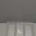 Elegant Clear Sovereign Sectional Plastic Tray, 9.5" x 14" (1 Pc) - Durable, Reusable and Sophisticated Design, Perfect for Serving, Entertaining & Display