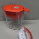 Brita Metro Water Filter Pitcher with SmartLight Change Indicator, BPA-Free, Replaces 1,800 Plastic Water Bottles a Year, Lasts Two Months, Includes 1 Filter, Small - 6-Cup Capacity, Fiery Red