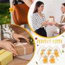 Preboun 6 Set Friends Gifts Crochet Star with Thank You Card  Handmade Smile Positive Star Keychains for Women, Sisterhood, Friendship,Friends,Positive Support Favors